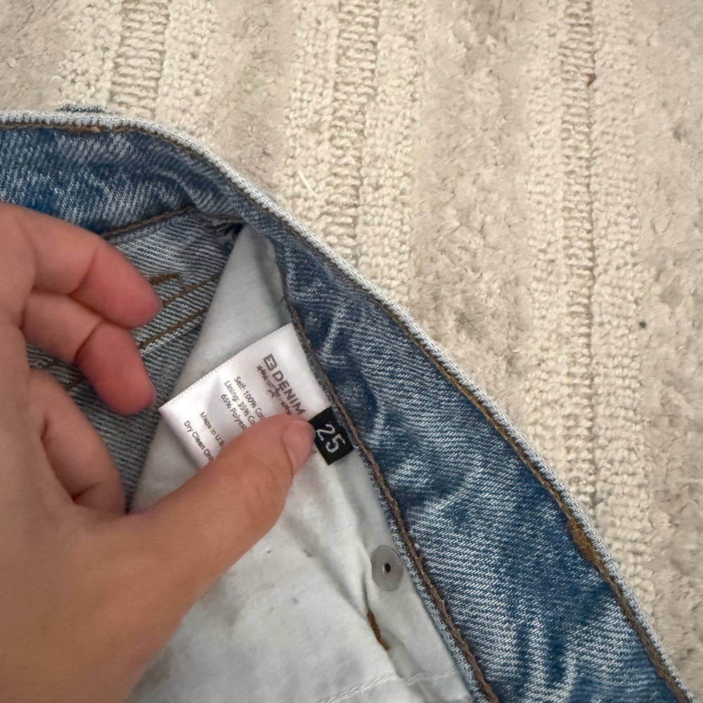 EB Denim Frederic Jeans in Daphne light wash horseshoe pants size 25 - Picture 6 of 6